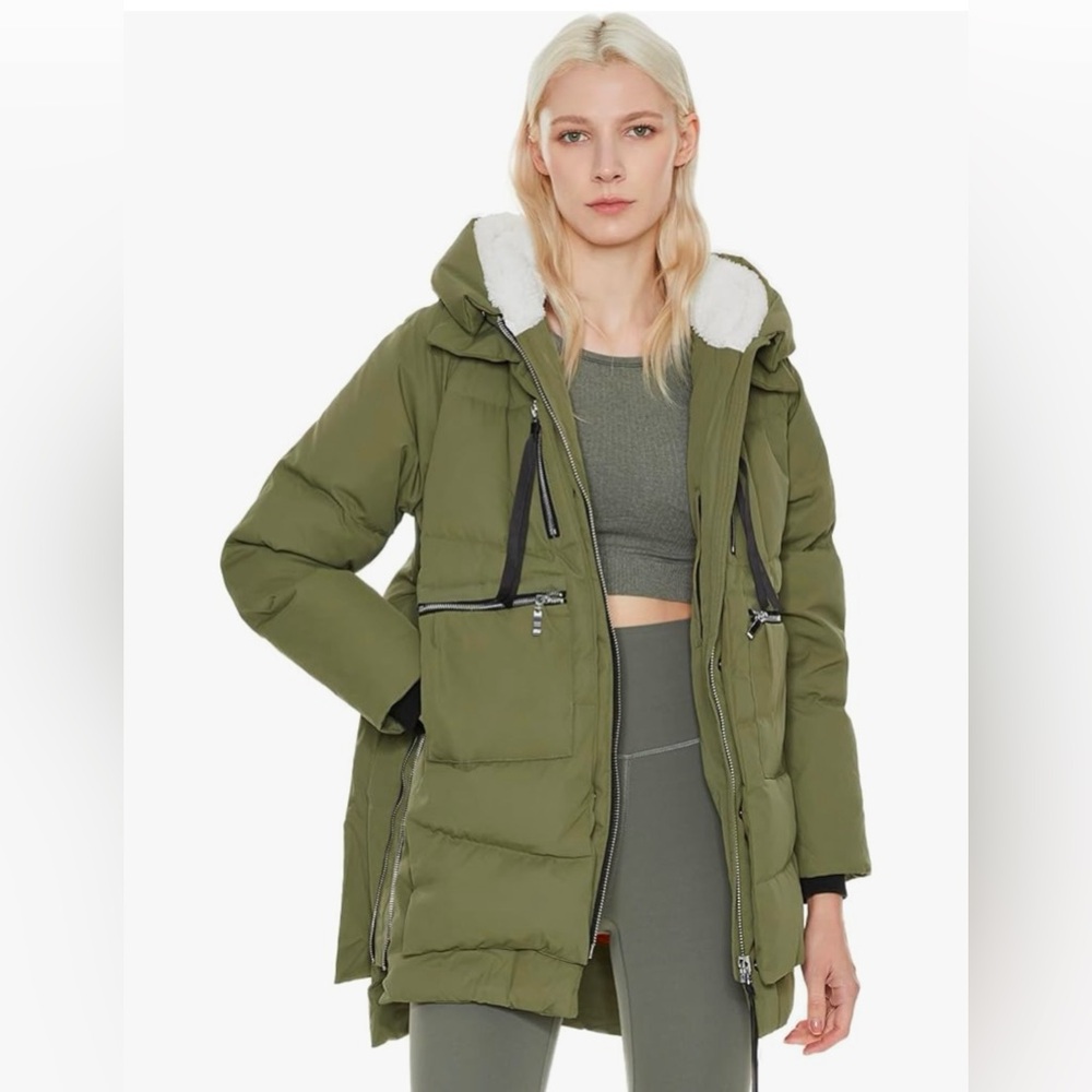Orolay Thickened Down Jacket-Green-Never Worn-Tags on